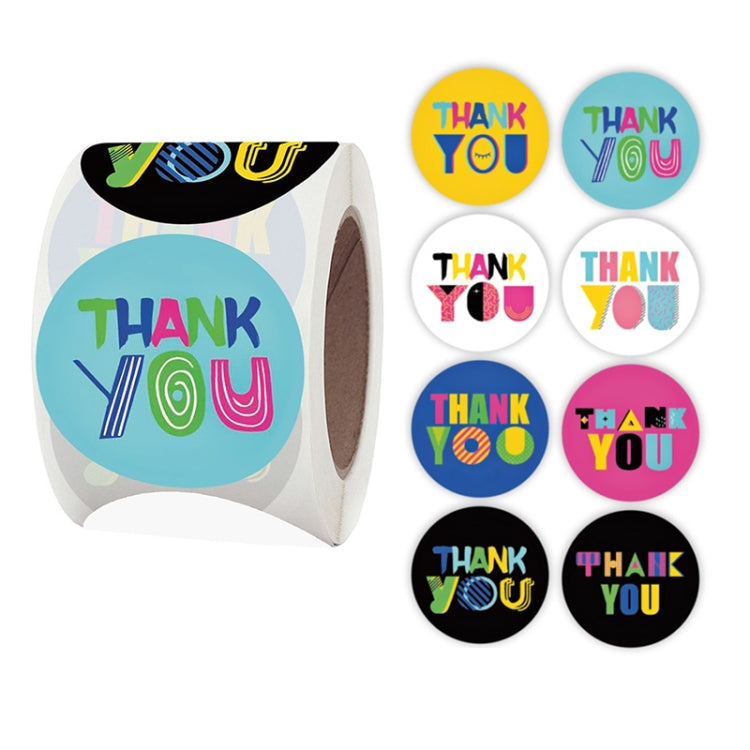 3 PCS Thank You Sticker 8 Kinds Of Pictures Wedding Party Decoration Supplies Label 38 mm/1.5 inch(A-132-38mm) - Sticker & Tags by PMC Jewellery | Online Shopping South Africa | PMC Jewellery