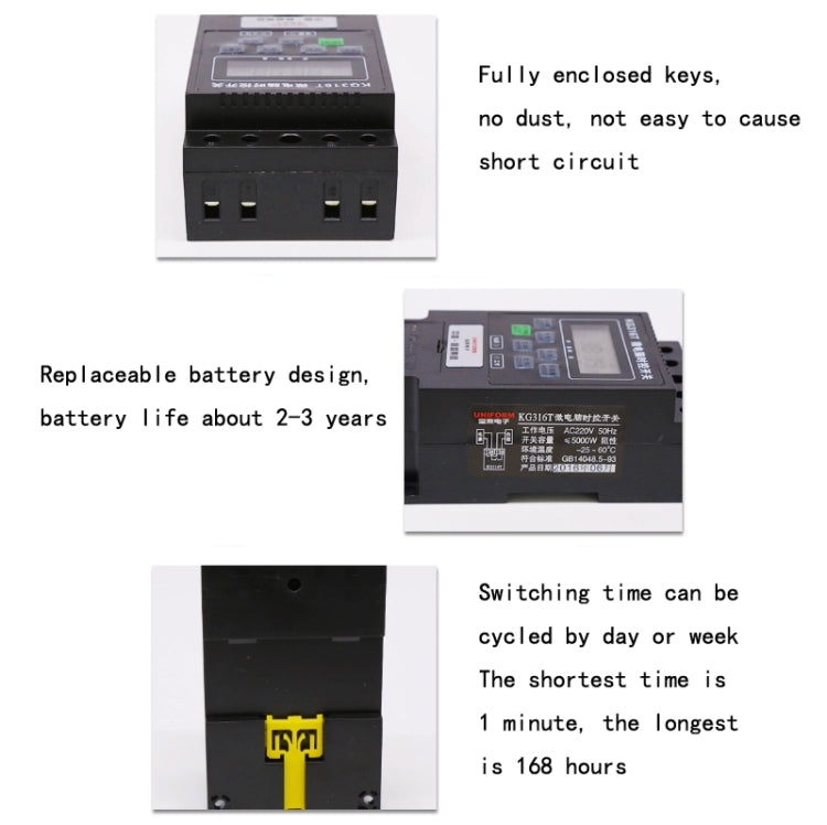 KG316T Microcomputer Automatic Timing Switch High-Power Time Controller 220V 30A Transformer - Smart Switch by PMC Jewellery | Online Shopping South Africa | PMC Jewellery