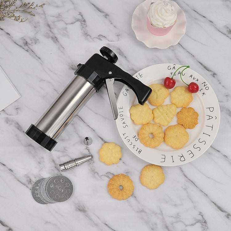 Multi-Function Stainless Steel Piping Gun Set Cookie Biscuits Hand Pressing Biscuit Machine Household DIY Baking Tools - Food Molds by PMC Jewellery | Online Shopping South Africa | PMC Jewellery