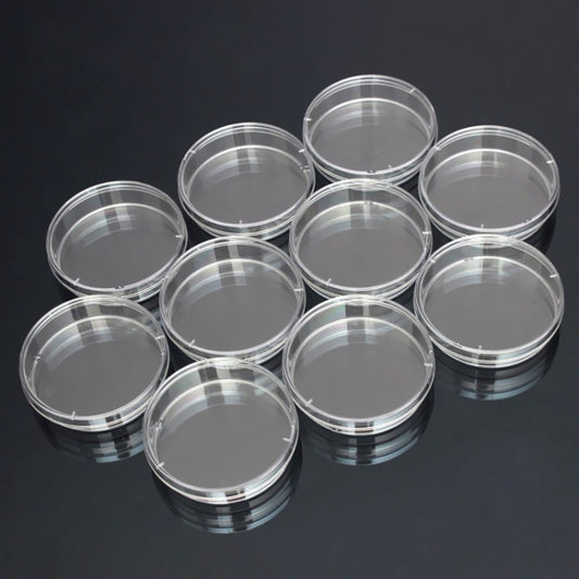 10 PCS Polystyrene Sterile Petri Dishes Bacteria Dish Laboratory Biological Scientific Lab Supplies, Size:60mm - Teaching Resources by PMC Jewellery | Online Shopping South Africa | PMC Jewellery