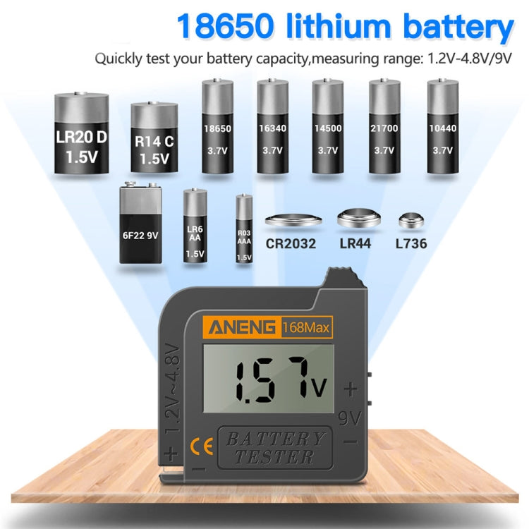 2 PCS ANENG 168MAX Portable Battery Tester High-Precision Battery Power Tester Battery Capacity Tester - Battery & Resistance Tester by ANENG | Online Shopping South Africa | PMC TechLife | Buy Now Pay Later Mobicred