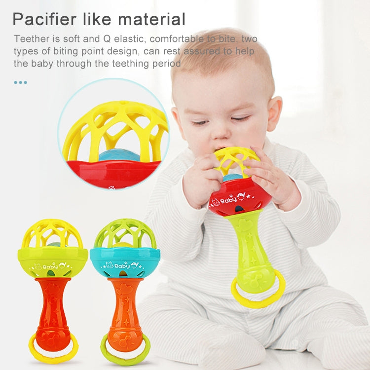 Baby Rattles Toy Intelligence Grasping Gums Plastic Hand Bell Rattle Funny Educational Toy，Color Random Delivery - Baby Toys by PMC Jewellery | Online Shopping South Africa | PMC Jewellery