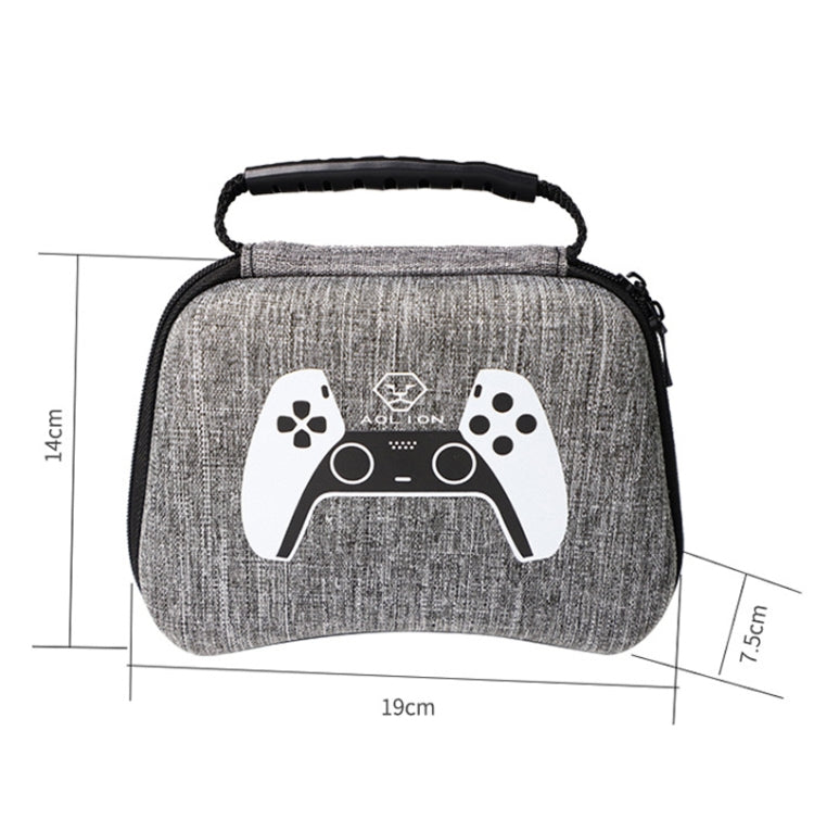 3 PCS AOLION Game Handle Waterproof EVA Storage Bag Hard Shell Bag For PS5/PS4(Gray) - Bags by PMC Jewellery | Online Shopping South Africa | PMC Jewellery