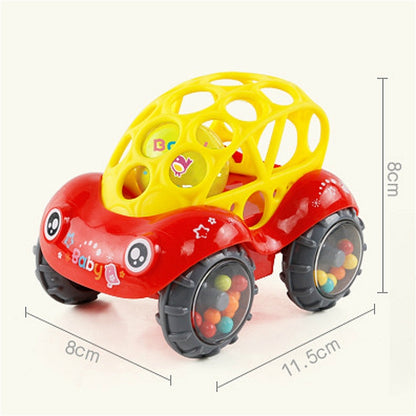 Soft Plastic Toy Car Inertial Slide With Colorful Ball Anti-fall Children Toy Car Baby Car Doll(Green) - Baby Toys by PMC Jewellery | Online Shopping South Africa | PMC Jewellery