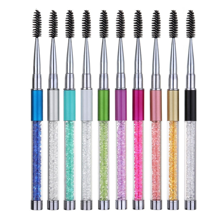 5 PCS Plastic Pole Eyelash Brush Rhinestone Pole With Pen Sleeve Spiral Eyelash Brush(Purple) - Eyes by PMC Jewellery | Online Shopping South Africa | PMC Jewellery