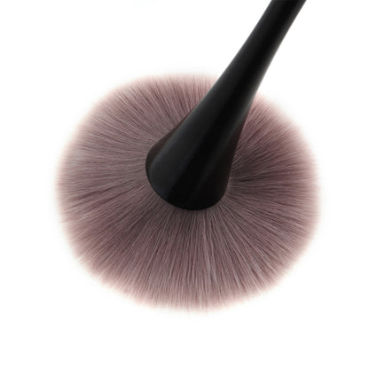 2 PCS Single Small Waist Makeup Brush Nail Powder Dust Blush Loose Powder Brush, Specification: Golden Rod Brown Hair - Makeup Brushes by PMC Jewellery | Online Shopping South Africa | PMC Jewellery