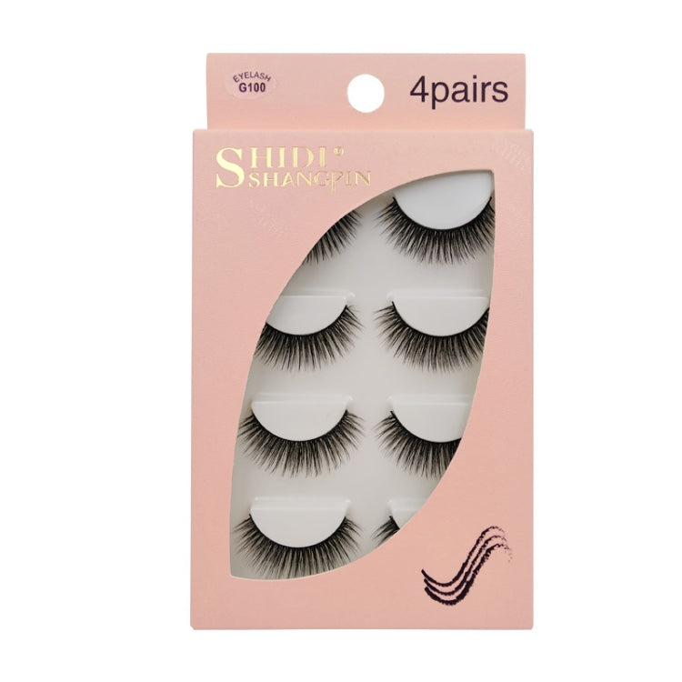 2 PCS 4 Pairs In One Box Handmade Mink False Eyelashes Slender And Long Three-Dimensional Multilayer Eyelashes(G100) - Eyes by PMC Jewellery | Online Shopping South Africa | PMC Jewellery