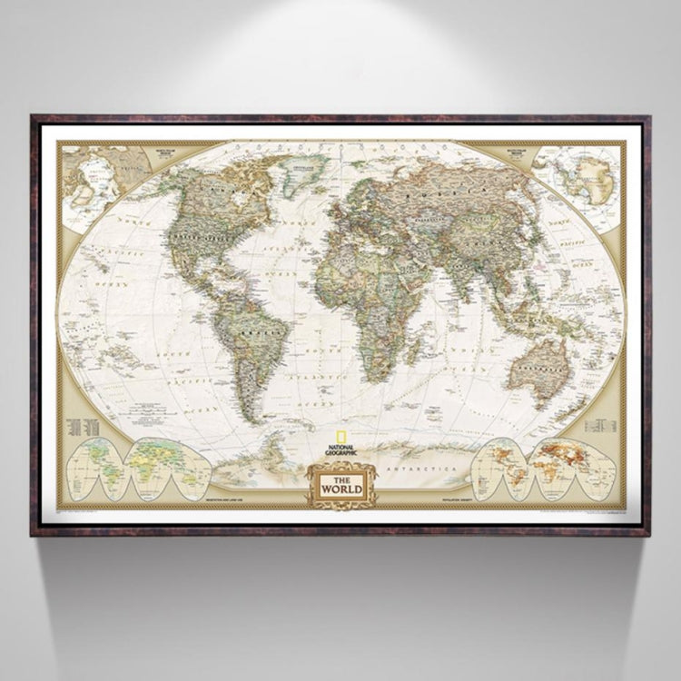 Antique Poster Wall Chart Retro Matte Kraft Paper World Map, Size:80X120cm - Painting & Calligraphy by PMC Jewellery | Online Shopping South Africa | PMC Jewellery