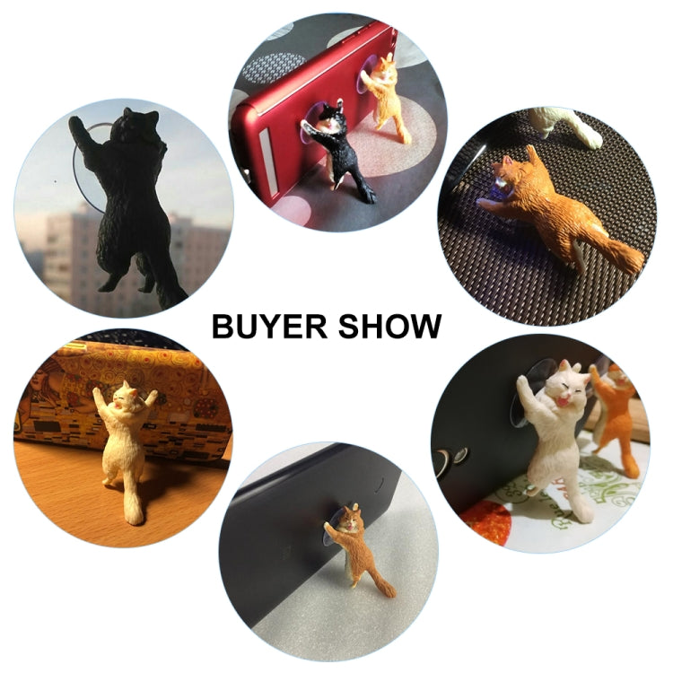60 PCS Sucker Design Cute Cat Smartphone Holder(Gray) - Desktop Holder by PMC TechLife | Online Shopping South Africa | PMC TechLife