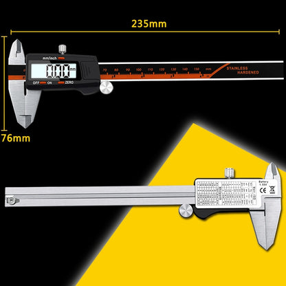 0-150mm Plastic Meter Stainless Steel Body Digital Display Electronic High-Precision Vernier Caliper, Specification: 2 Units of mm/inch - Measuring Tools by PMC Jewellery | Online Shopping South Africa | PMC Jewellery