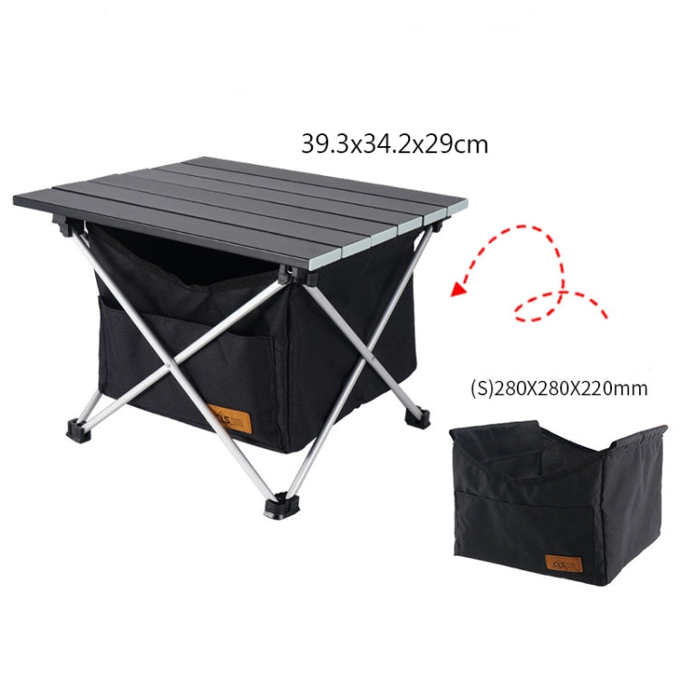 CLS Outdoor Folding Picnic Table Storage Hanging Bag Portable Invisible Pocket Storage Hanging Pocket,Style: Black Table + Small Pocket - Outdoor Folding Tables by PMC Jewellery | Online Shopping South Africa | PMC Jewellery