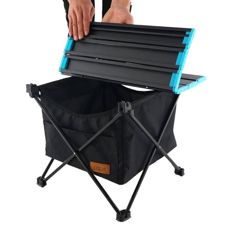 CLS Outdoor Folding Picnic Table Storage Hanging Bag Portable Invisible Pocket Storage Hanging Pocket,Style: Black Table + Small Pocket - Outdoor Folding Tables by PMC Jewellery | Online Shopping South Africa | PMC Jewellery