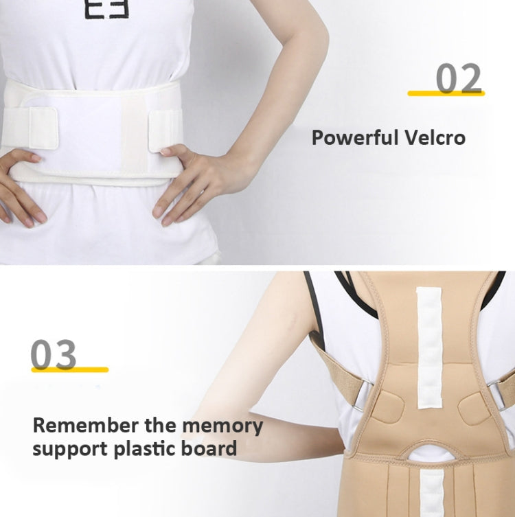 Adult Back Posture Correction Belt Kyphosis Correction Body Restraint Belt, Specification: S(White) - Corrector by PMC Jewellery | Online Shopping South Africa | PMC Jewellery