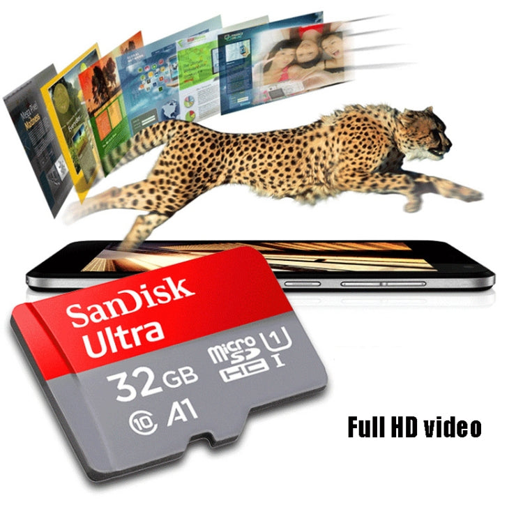 SanDisk A1 Monitoring Recorder SD Card High Speed Mobile Phone TF Card Memory Card, Capacity: 32GB-98M/S - Micro SD Card by SanDisk | Online Shopping South Africa | PMC Jewellery