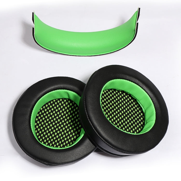 2 PCS Gaming Headset Case Headphone Beam For Edifier HECATE G4 Earmuffs (Black Green) - Earmuff & Pad by PMC TechLife | Online Shopping South Africa | PMC TechLife