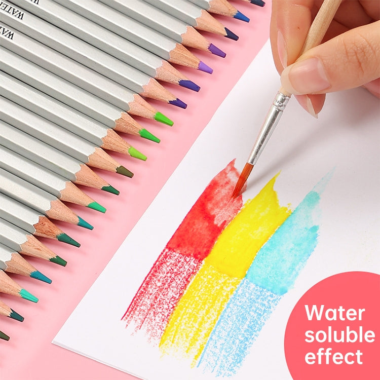 Deli Water-Soluble Colored Pencils 24 Colors 36 Colors 48 Colors 72 Color Pens Coloring Painting Pens, Lead color: 48 Colors (Iron Box) - Pencils by Deli | Online Shopping South Africa | PMC Jewellery