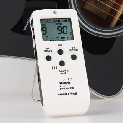 ENO EM-988A Electronic Vocal Rechargeable Metronome For Piano/Guitar/Drum/Guzheng/Violin(Pink) - Stringed Instruments by PMC Jewellery | Online Shopping South Africa | PMC Jewellery