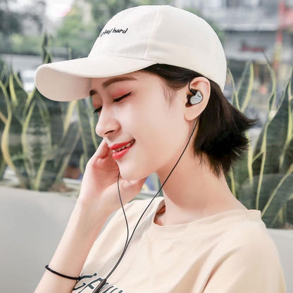 In-Ear Earphone Bass Mobile Phone Game Sports Wired Headset(Black) - In Ear Wired Earphone by PMC Jewellery | Online Shopping South Africa | PMC Jewellery