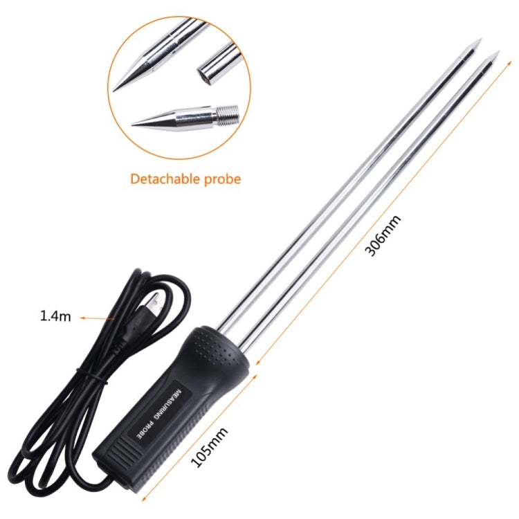 MD7822 Smart Grain Moisture Tester Ultra-Long Probe Digital Moisture Meter - PH & Moisture Meter by PMC Jewellery | Online Shopping South Africa | PMC Jewellery