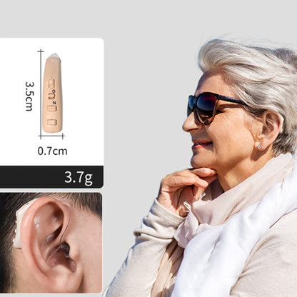 G28 Old Man Hearing Aid Sound Amplifier Sound Collector, Style: Left Ear(Skin Color) - Hearing Aids by PMC Jewellery | Online Shopping South Africa | PMC Jewellery