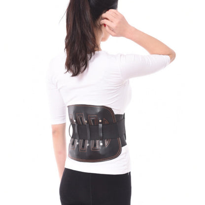 Steel Plate Support And Fixation Leather Protection Waist Belt Lumbar Orthosis,Size: XL  (98-106 cm) - Corrector by PMC Jewellery | Online Shopping South Africa | PMC Jewellery