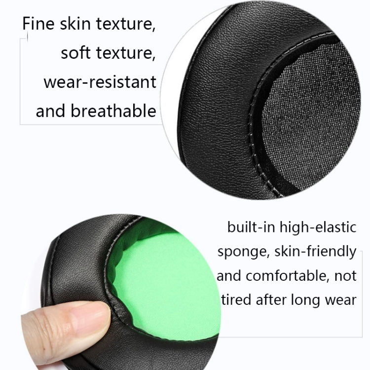 2 PCS Headset Sponge Case For Razer BlackShark V2/V2X/V2SE, Colour: Ellipse(Black) - Earmuff & Pad by PMC TechLife | Online Shopping South Africa | PMC TechLife
