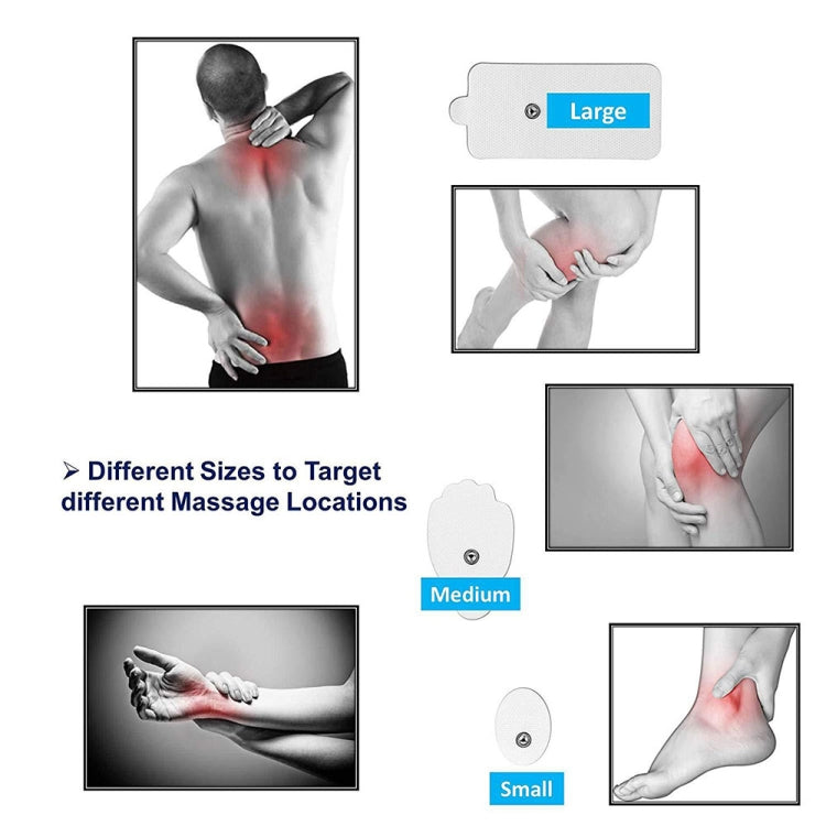 24-Mode Digital Electronic Pulse Massager Intelligent Whole Body Physical Therapy Meridian Massager, Specification: US Plug( Silver) - Massage & Relaxation by PMC TechLife | Online Shopping South Africa | PMC TechLife