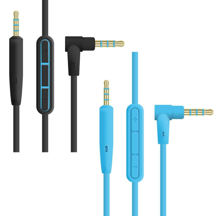 3 PCS 3.5mm to 2.5mm Audio Cable with Mic For Bose QC25/QC35/OE2, Length: 1.4m(Blue) - Cable & Splitter by PMC Jewellery | Online Shopping South Africa | PMC Jewellery