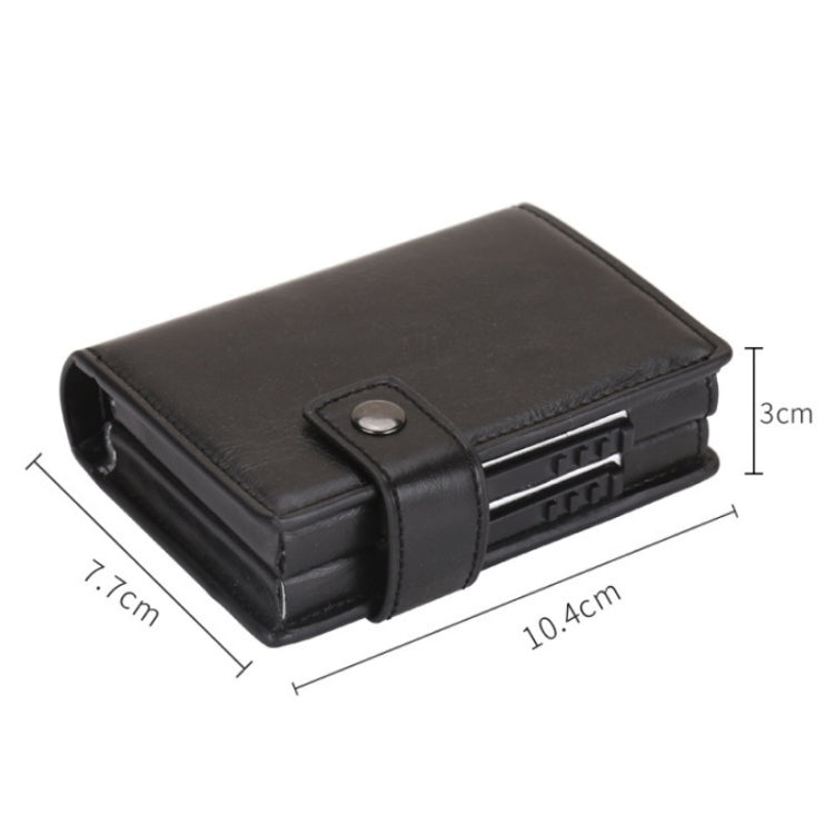 Dual Card Aluminum Alloy Card Box RFID Anti-Theft Wallet(Mad Horse Black) - free shipping - PMC TechLife - Order now!