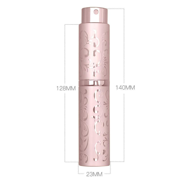 2 PCS Embossed Rotating Perfume Bottle Metal Discharge Bottle Sterilizing Alcohol Spray Bottle, Specification: 10ml(Brown) - Cosmetics bottle by PMC Jewellery | Online Shopping South Africa | PMC Jewellery