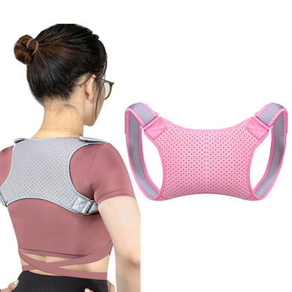 Adjustable Men And Women Invisible Back Correction Belt Adult And Child Hunchback Posture Correction Belt, Specification: Free Size(Pink) - Corrector by PMC Jewellery | Online Shopping South Africa | PMC Jewellery