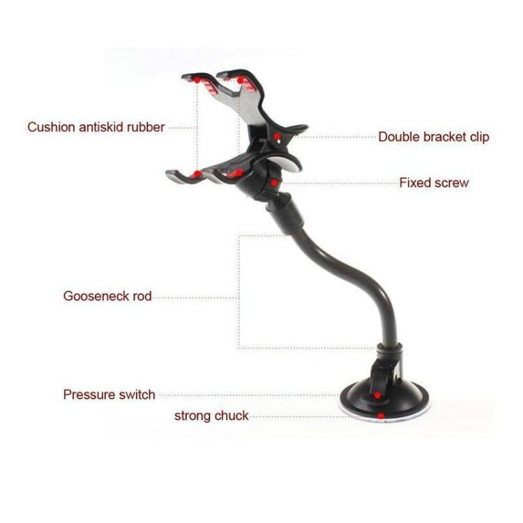 Universal Suction Cup Car Windshield Mount Phone Holder Glass Sticky Bracket - Car Holders by PMC Jewellery | Online Shopping South Africa | PMC Jewellery