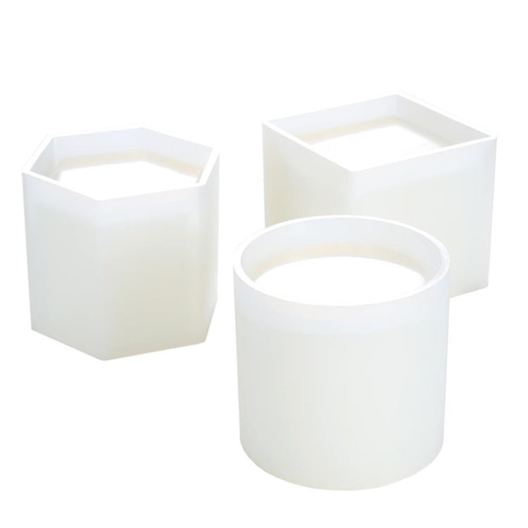 BM-02 Flower Pot Cup Pen Holder Silicone Mold(Roun) - Arts & Crafts by PMC TechLife | Online Shopping South Africa | PMC TechLife