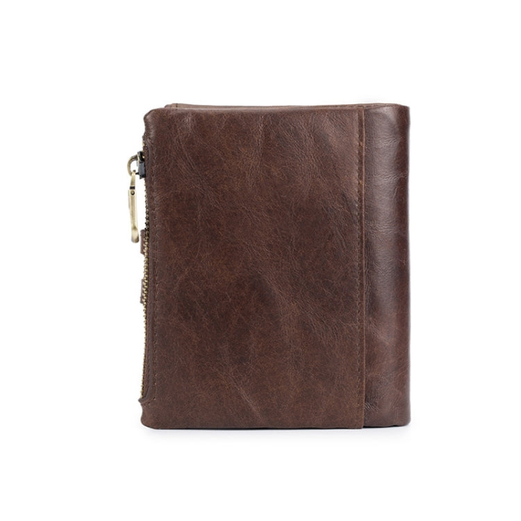 BULL CAPTAIN 021 Leather Men Vertical Wallet Short Multi-Function Wallet(Brown) - Wallets by BULL CAPTAIN | Online Shopping South Africa | PMC Jewellery | Buy Now Pay Later Mobicred