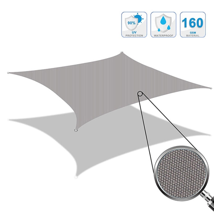 Outdoor Garden Sunshade Sail Waterproof Anti-UV Canopy, Size: 3m x 6m(Beige) - Tents & Accessories by PMC Jewellery | Online Shopping South Africa | PMC Jewellery