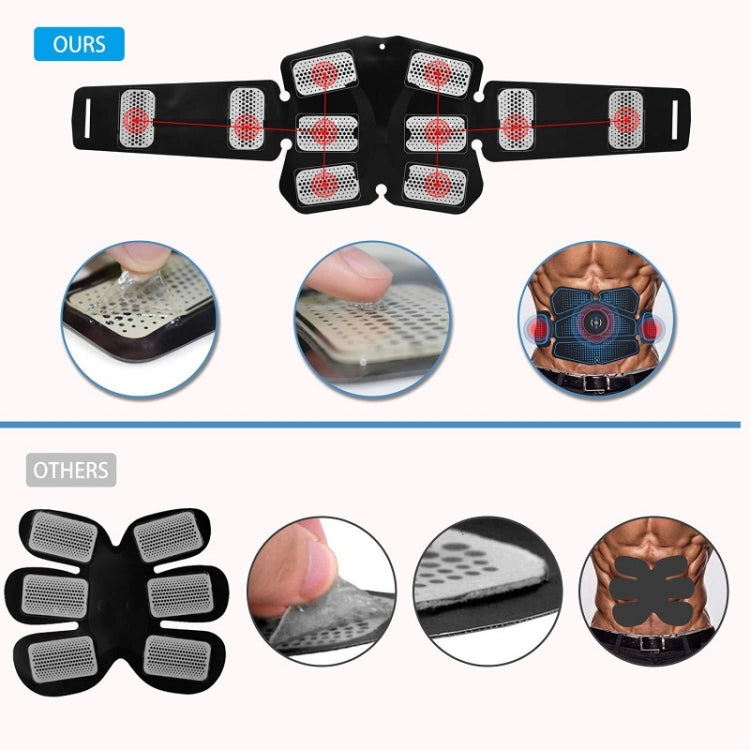 1082 EMS Muscle Training Abdominal Muscle Stimulator Home Fitness Belt(4 Pieces Belt) - Fitness Equipments by PMC Jewellery | Online Shopping South Africa | PMC Jewellery