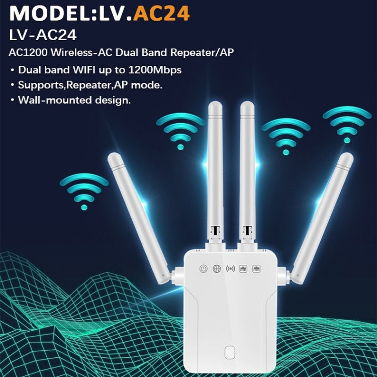 M-95B 300M Repeater WiFi Booster Wireless Signal Expansion Amplifier(White - EU Plug) - Broadband Amplifiers by PMC TechLife | Online Shopping South Africa | PMC TechLife