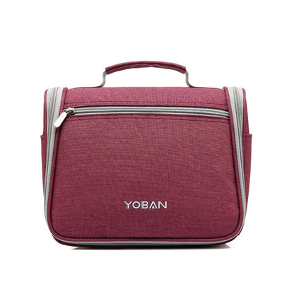 YOBAN Travel Outdoor Multifunctional Large-Capacity Washing Storage Bag Hanging Waterproof Cosmetic Bag(Rose Red) - Storage Boxes by PMC Jewellery | Online Shopping South Africa | PMC Jewellery