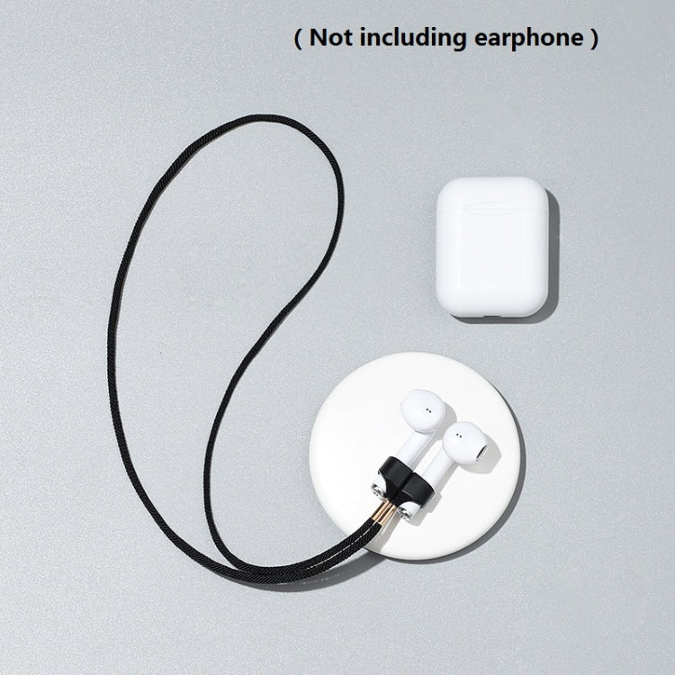 Wireless Earphones Acrylic Strong Magnetic Anti-Lost Rope For AirPods(Black) - Anti-lost & Holder by PMC Jewellery | Online Shopping South Africa | PMC Jewellery