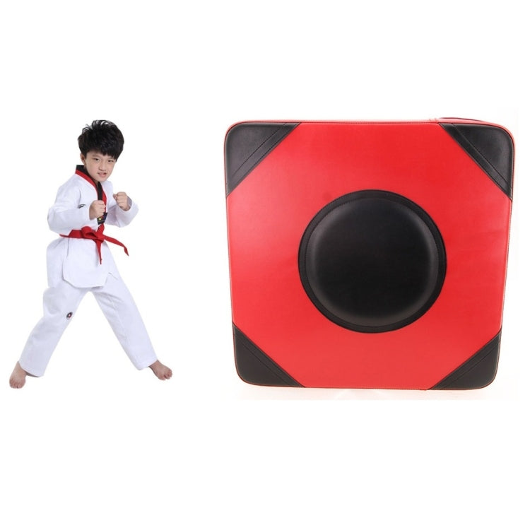 Two-color Imitation Leather Square Thickened Boxing Training Wall Target, Specification: 40x40x10 (Magic Stickers)(Red Black) - Boxing by PMC Jewellery | Online Shopping South Africa | PMC Jewellery