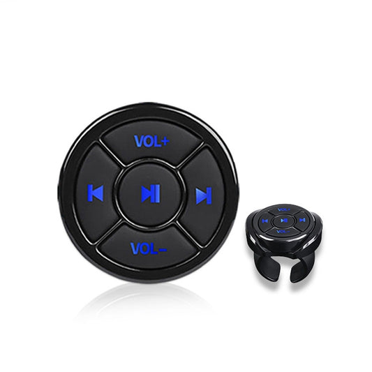 Car Mobile Phone Remote Control Bluetooth Wireless Multimedia Button Remote Control Music Playback Selfie, Colour: Black With Buckle - Bluetooth Car Kits by PMC Jewellery | Online Shopping South Africa | PMC Jewellery