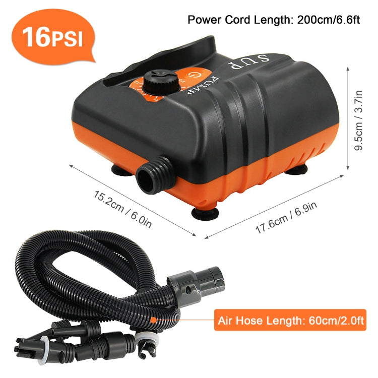 HT-785 SUP Paddle Board 16PSI High Pressure Car Inflatable Pump 12V Electric Air Pump With 6 Connectors - Inflatable Pump by PMC Jewellery | Online Shopping South Africa | PMC Jewellery