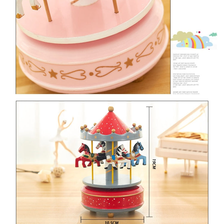 Sky City Carousel Clockwork Music Box Couples Birthday Gift(K0132 Star Pink) - Music Box by PMC Jewellery | Online Shopping South Africa | PMC Jewellery