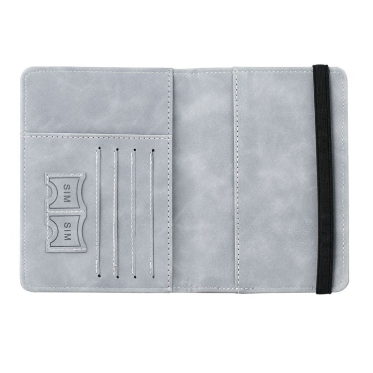 RFID Travel Passport Card Bag Elastic Band Protective Case(Gray) - free shipping - PMC TechLife - Order now!
