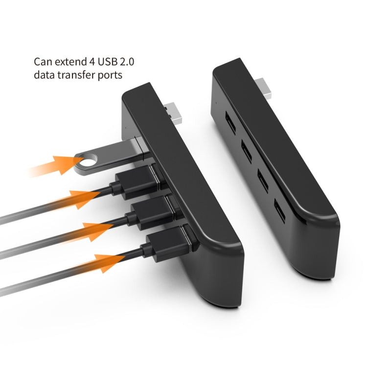 DOBE TP5-0576 USB HUB High Speed Transmission Extension HUB Converter For PS5(Black) - Adapter & Cables by DOBE | Online Shopping South Africa | PMC TechLife