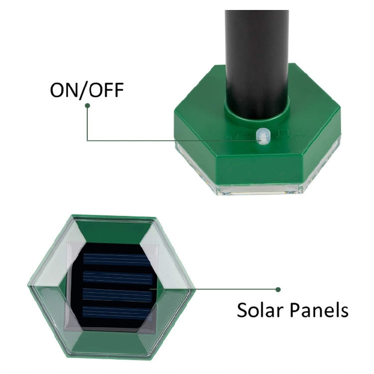 Outdoor Hexagonal Solar Ultrasonic Mole Repeller Inserted Into The Lawn Outdoor Animal Repeller(Green) - Outdoor Insect Repellent by PMC Jewellery | Online Shopping South Africa | PMC Jewellery