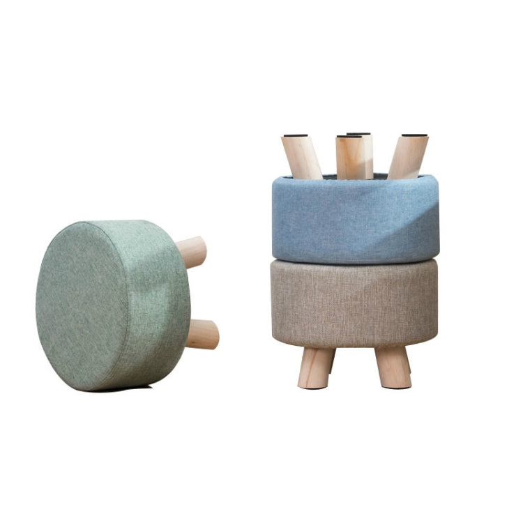 Fashion Creative Small Stool Living Room Home Solid Wood Small Chair(Green) - Chairs by PMC TechLife | Online Shopping South Africa | PMC TechLife | Buy Now Pay Later Mobicred