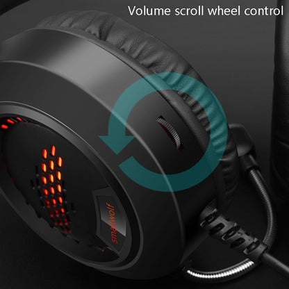 Smailwolf AK3 Headset Game Headphones Wired Luminous Desktop Computer Headset, Style: 3.5mm Double Plug - Multimedia Headset by PMC Jewellery | Online Shopping South Africa | PMC Jewellery