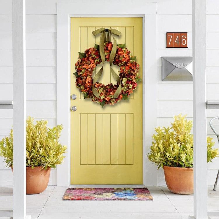 Hydrangea Wreath Door Hanging Artificial Flower Christmas Ornament, Size: 30cm - Ornaments by PMC Jewellery | Online Shopping South Africa | PMC Jewellery