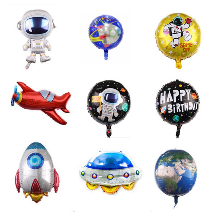 10 PCS Space Aluminum Film Balloon Children Decorate Birthday Party Decoration Balloons,Style: Retro Plane - Balloons by PMC Jewellery | Online Shopping South Africa | PMC Jewellery